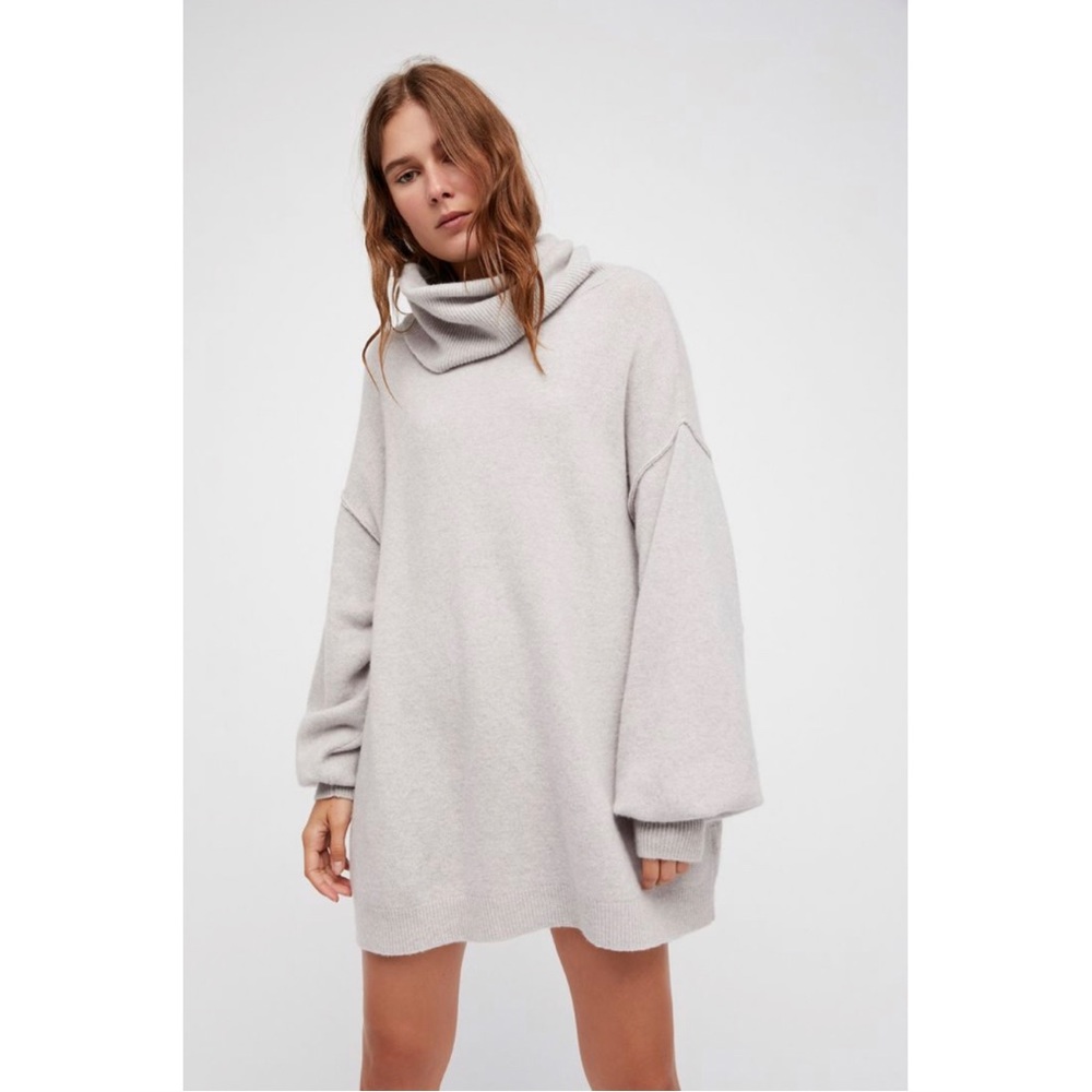 Free People Oversized Gray Sweater